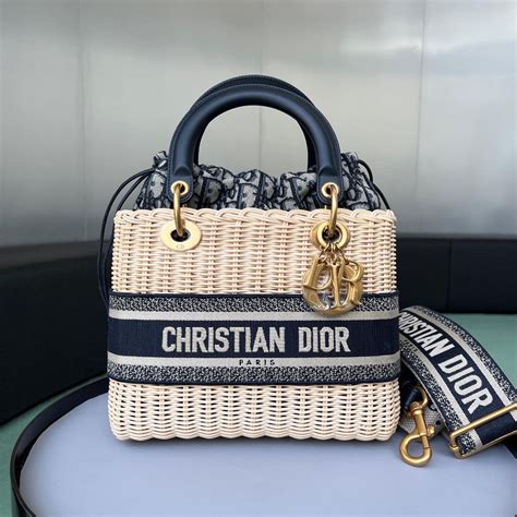 dior wicker|lady dior wicker bag.